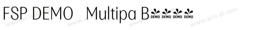 FSP DEMO   Multipa B字体转换